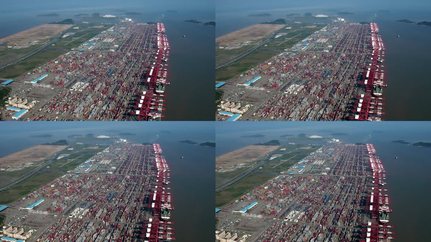 上海洋山港港口航拍-2