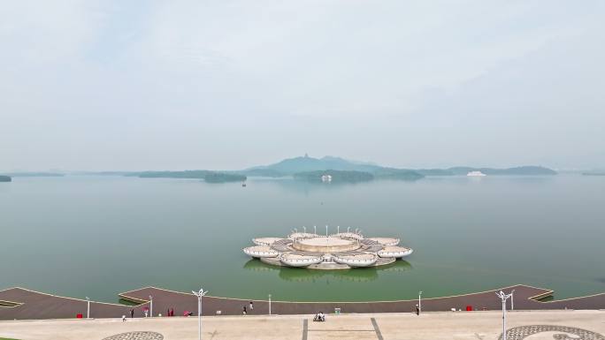 池州市平天湖莲花台航拍