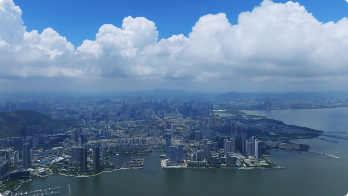 2023南山蛇口4K航拍 南山全景