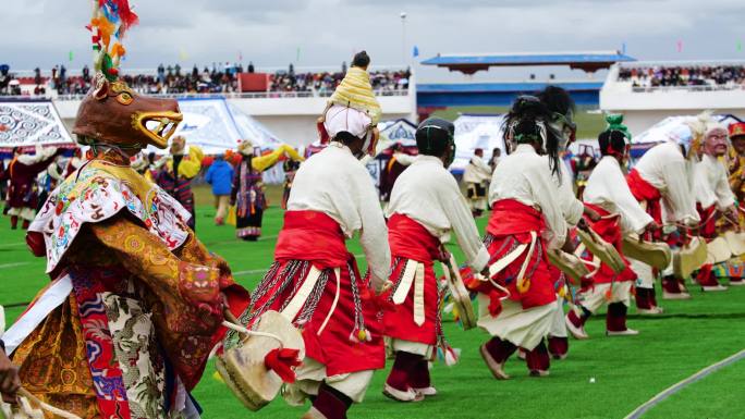 赛马节 西藏 舞蹈 跳舞 民族舞蹈