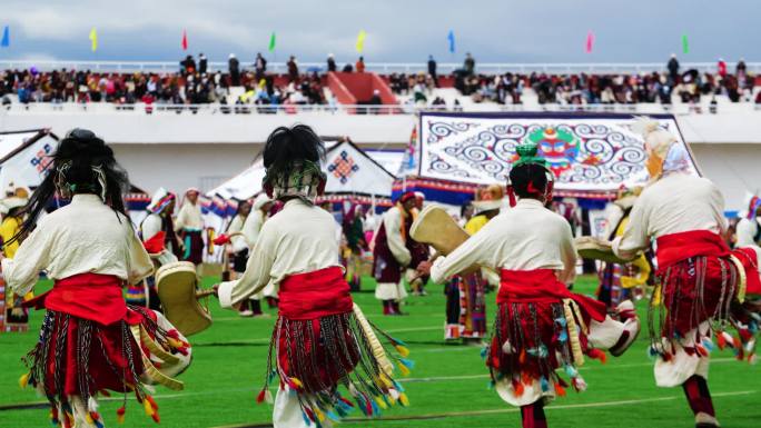 草原帐篷 藏族服装 藏族服装舞蹈