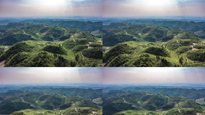 4K 航怕龙里县刺梨沟种植基地延时风光3