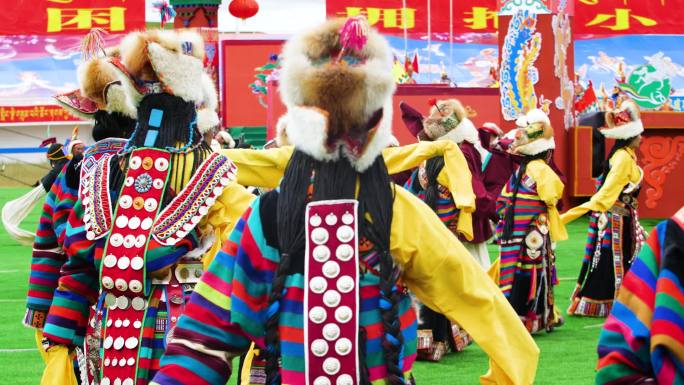 高原旅游 赛马节 西藏 舞蹈 跳舞
