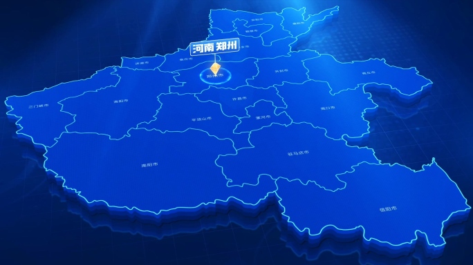 科技河南地图郑州辐射全省