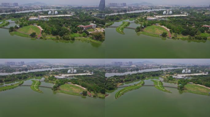 航拍漳州碧湖生态公园