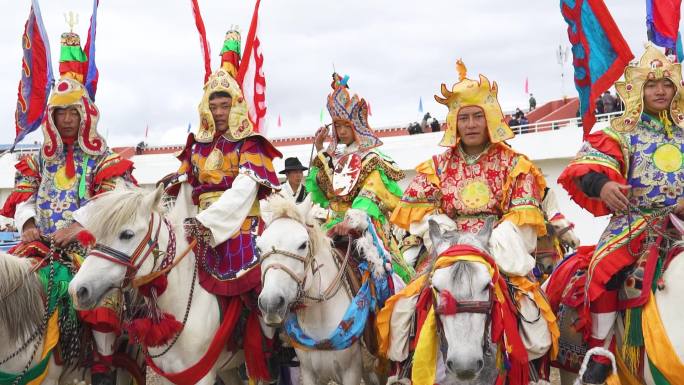 高原赛马节 青藏高原 西藏高原