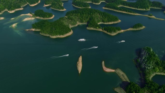 航拍千岛湖绝美景色