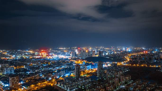 泰安市夜景宣传片航拍延时合集