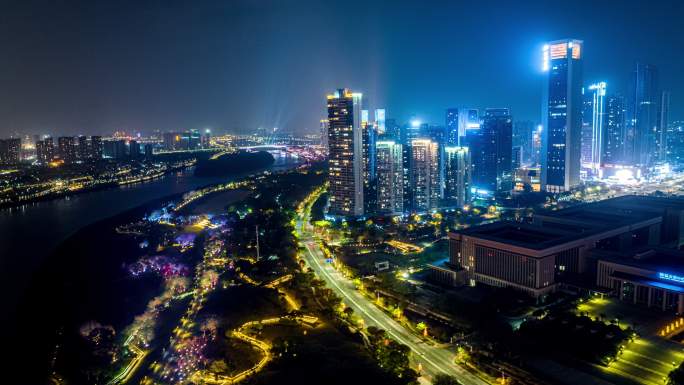 佛山新城夜景延时