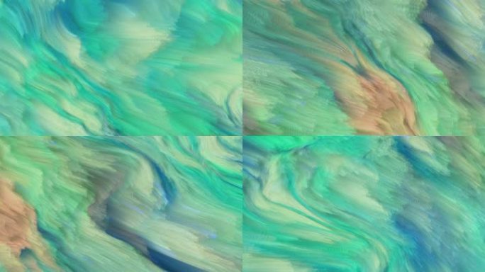 抽象艺术海浪涌动粒子背景短片投影6914