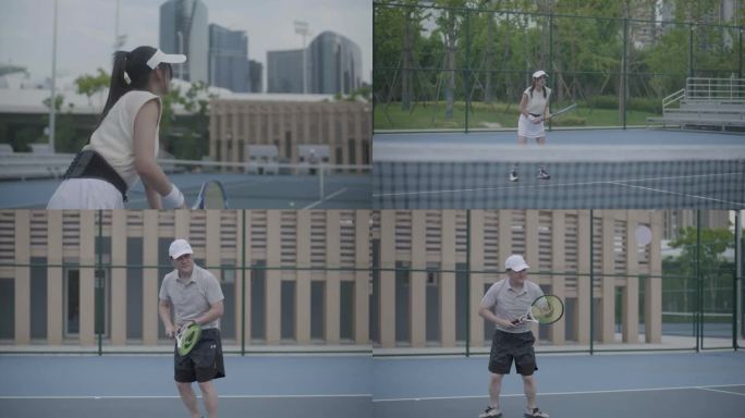 美女打网球 男子网球【多组镜头】