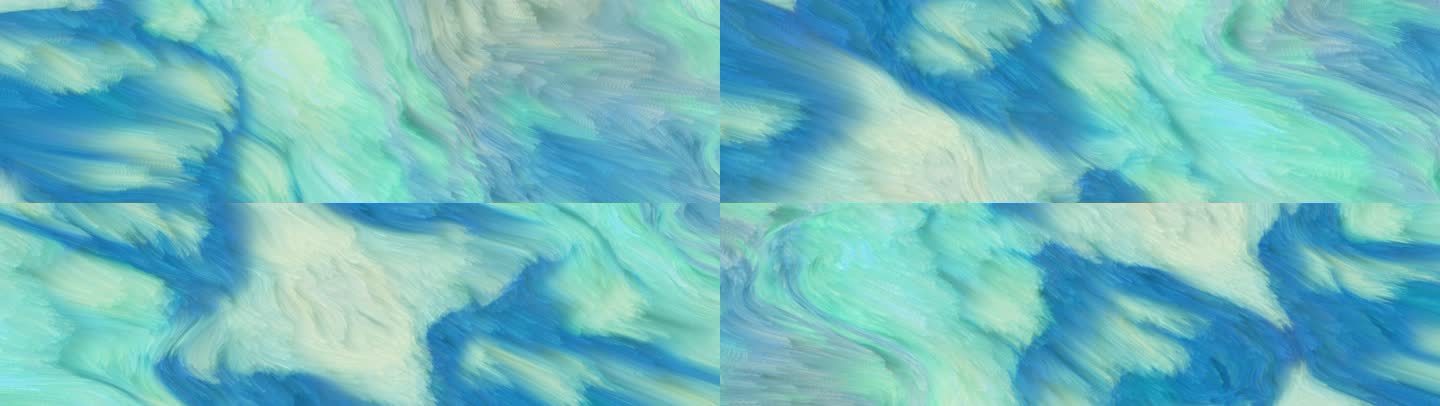 抽象艺术海浪涌动粒子背景短片投影3062