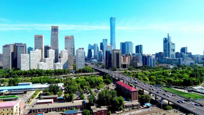 国贸CBD延时摄影 北京地标建筑