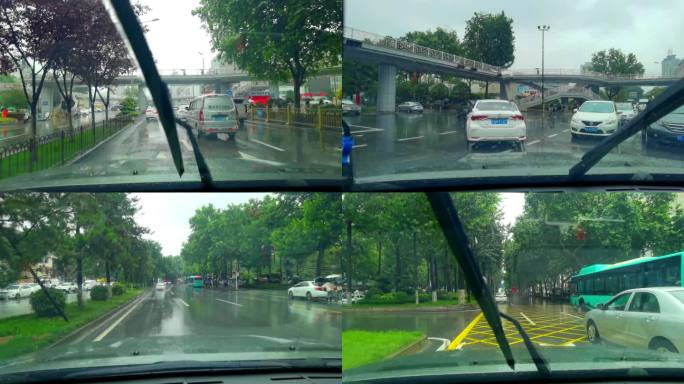 雨刷器 摆动声音 车辆 大雨天 行车