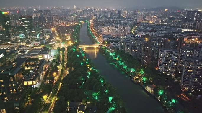 杭州大兜路历史文化街区景航拍