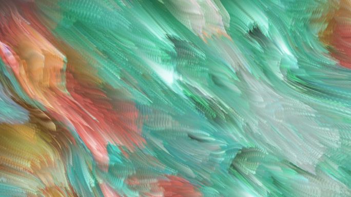 抽象艺术海浪涌动粒子背景短片投影0171