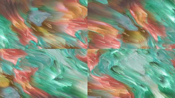 抽象艺术海浪涌动粒子背景短片投影0171