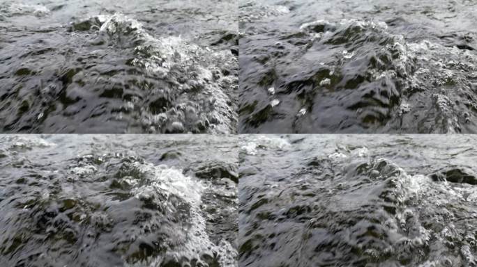 河流水花升格慢镜头