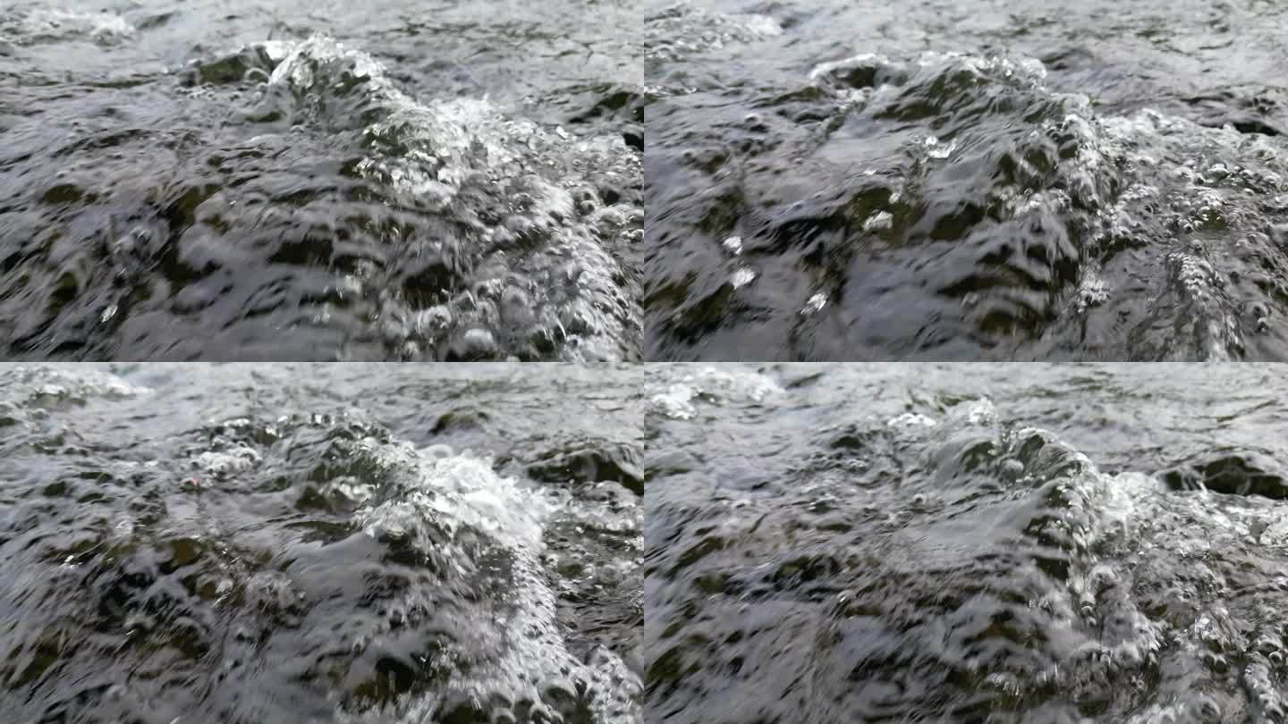 河流水花升格慢镜头