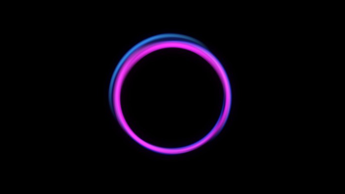 蓝紫色人工智能语音助手光环带通道循环