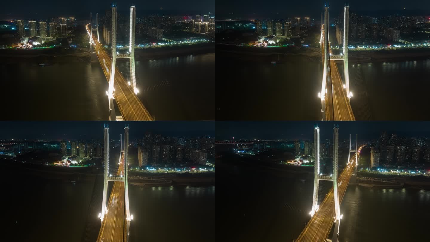 4K重庆大佛寺大桥航拍延时3