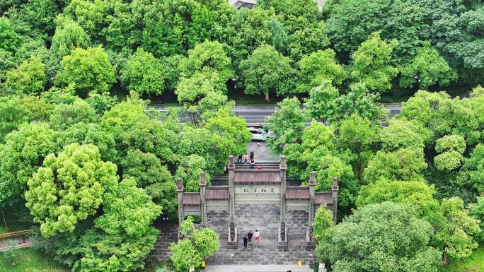 西湖景点航拍