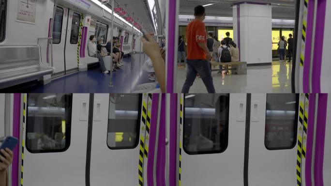 最新湖南长沙地铁4号线南站乘客