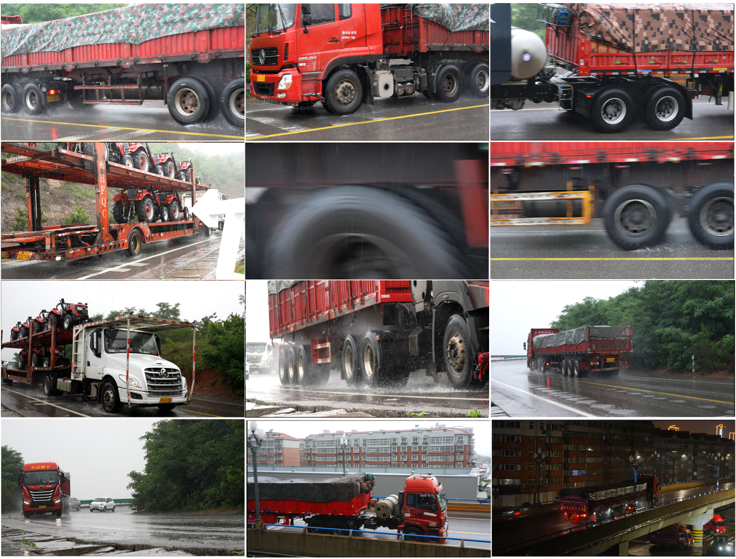 雨中卡车货运物流