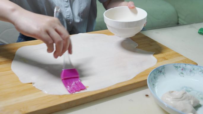 制作手抓饼、烙饼、家庭生活