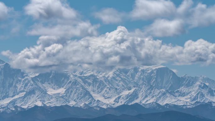 川西雪山延时摄影