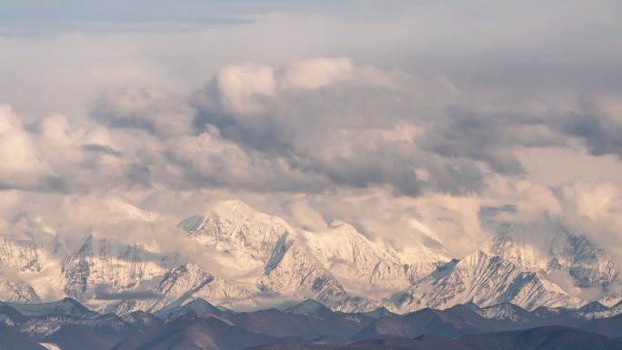 川西雪山延时摄影