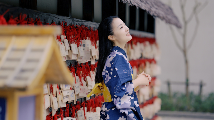 和服 日式风情 樱花 日式建筑 日本文化