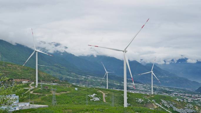 汉源清溪大樱桃基地风力发电绿色产业