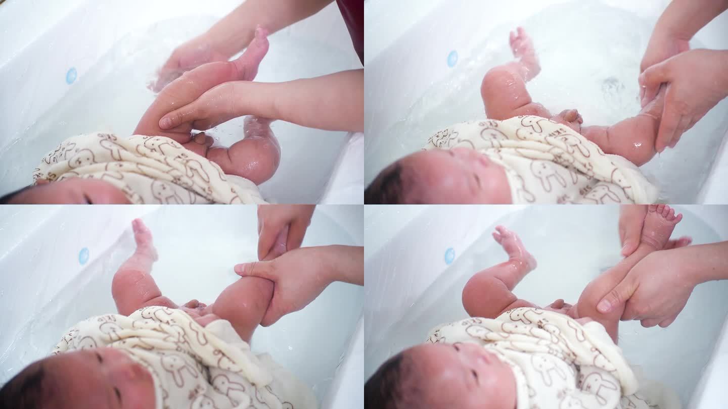 新生儿洗澡，宝宝洗澡