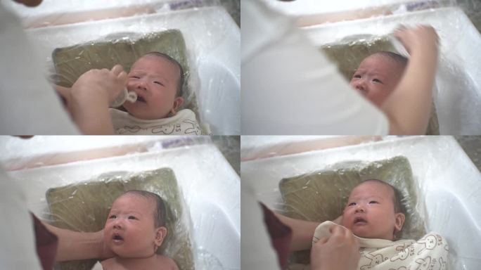 新生儿洗澡，宝宝洗澡