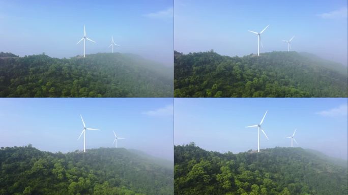 台州玉环牛头颈 风力电厂  网红风车公路