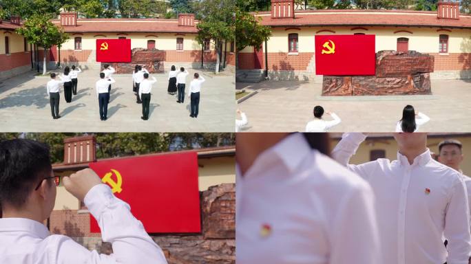 青年入党 庄严宣誓  七一建党节 宣誓