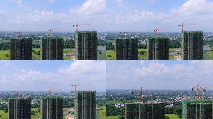 楼盘开发建设施工塔吊