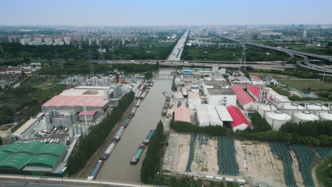 川杨河运输 河道建设 忙碌的河道