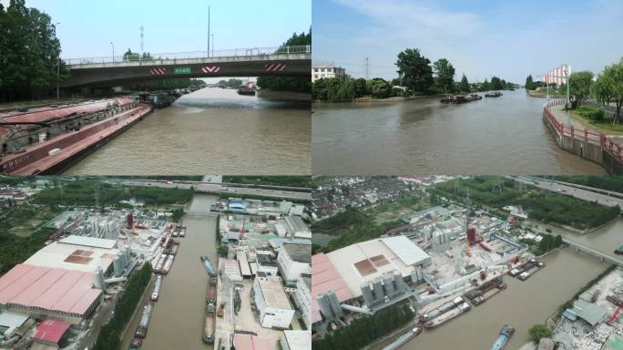 川杨河运输 河道建设 忙碌的河道
