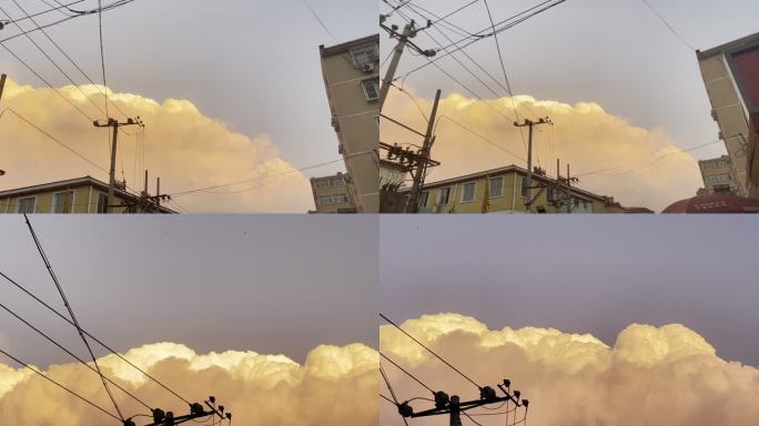 雨后的天空 火烧云