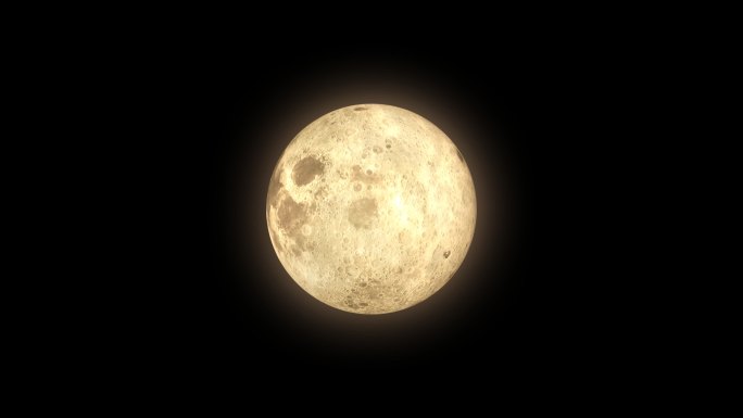 4K 暖色月亮循环