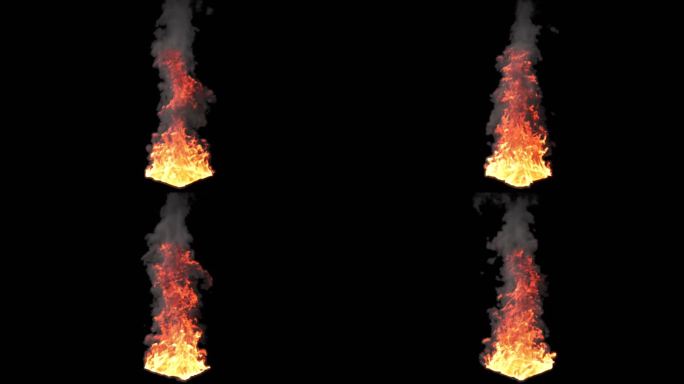 【通道】火堆 火柱 火池 火通道特效素材