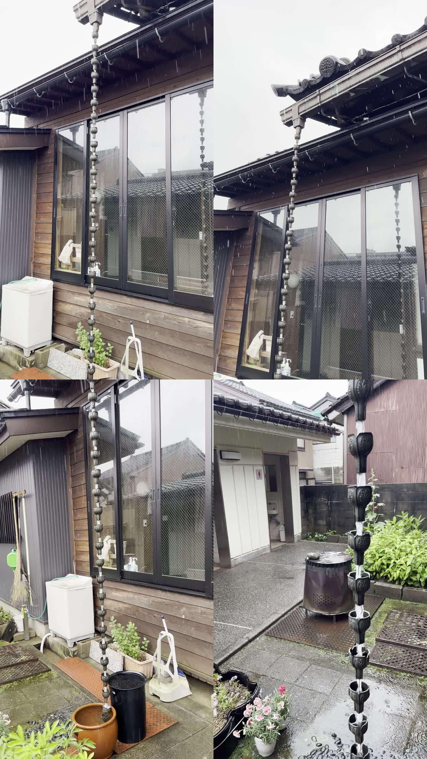 【4k杜比视界】雨中的日式天沟链