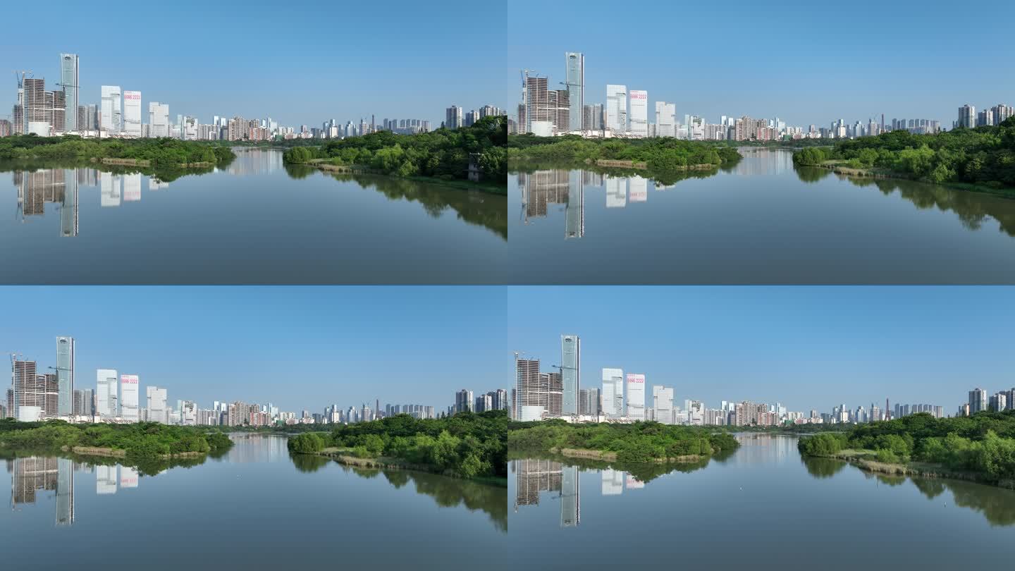 深圳华侨城湿地公园航拍