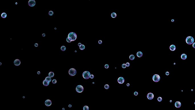 4k气泡透明通道素材（有Alpha通道）