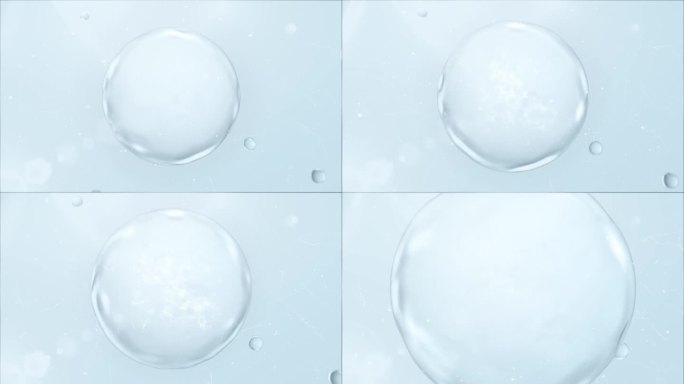 化妆品精华生物细胞分子吸收AE模版