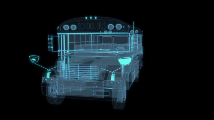 大卡车 货车科幻透明 交通工具货车运输车