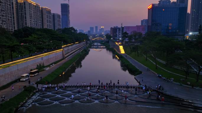 龙岗中心城夜景航拍合集