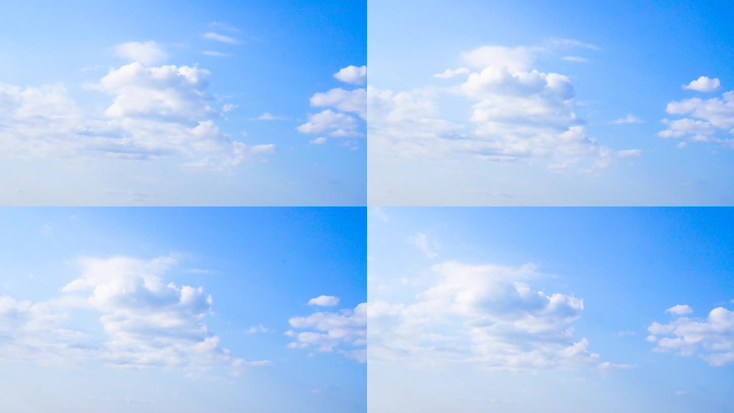 动态天空，天空延时，蓝天白云，云延时